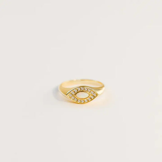 Ring - Opal Evil Eye SIZE 8