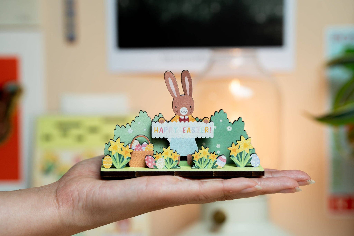 HAPPY EASTER BUNNY POP OUT CARD