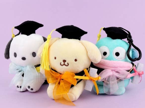 Instock! Sanrio Characters Graduation Plush Bag Charm– 13cm