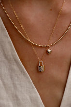 Load image into Gallery viewer, CELESTIAL LOCK CHARM NECKLACE
