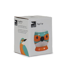 Load image into Gallery viewer, Ceramic Shaped Egg Cup Kingfisher Bird
