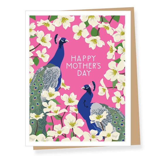 Peacock Mom Mother's Day Card
