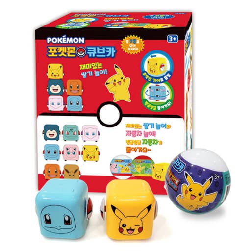 Pokemon Cube Pull-back Car Random Blind Capsule Toy