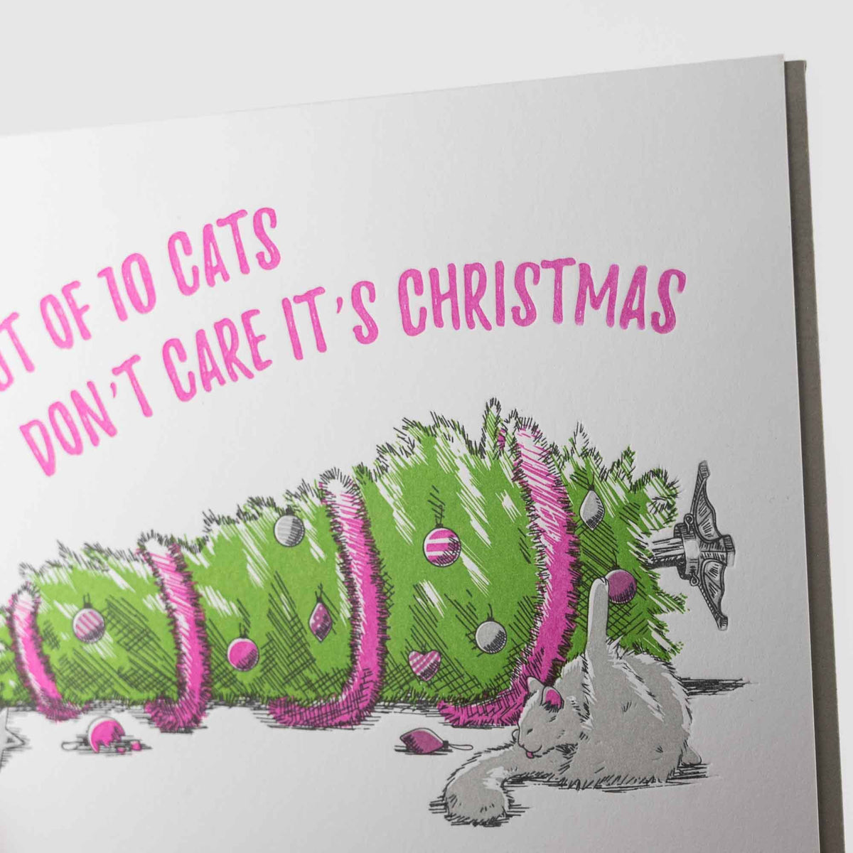 Card: Cats Don't Care Christmas