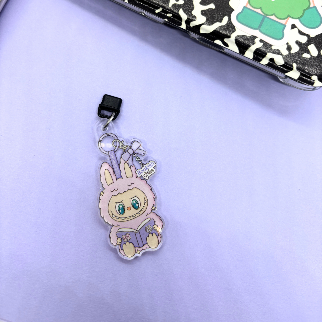 LaBookish Girlie| Bookish| Acrylic Charm| USB-C Charm