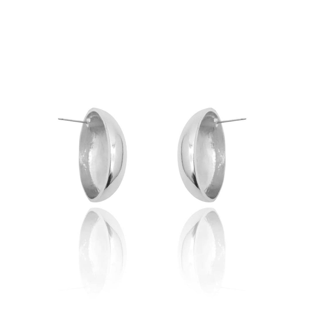 Chunky Oval Stud Earrings