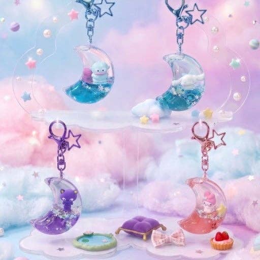 Sanrio Characters Luna Wish Water Globe Random Keychain
