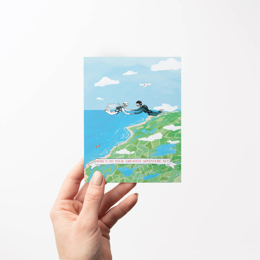 Here's To Your Greatest Adventure Yet Greeting Card