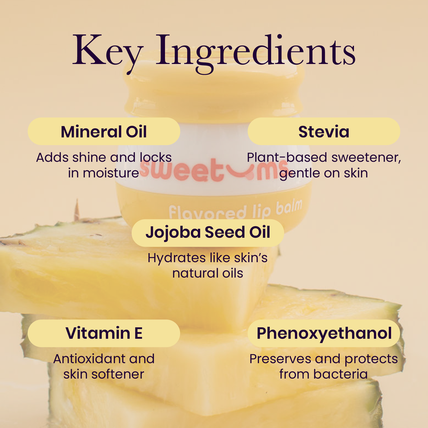 Pineapple Flavored Lip Gloss woman owned beauty self care