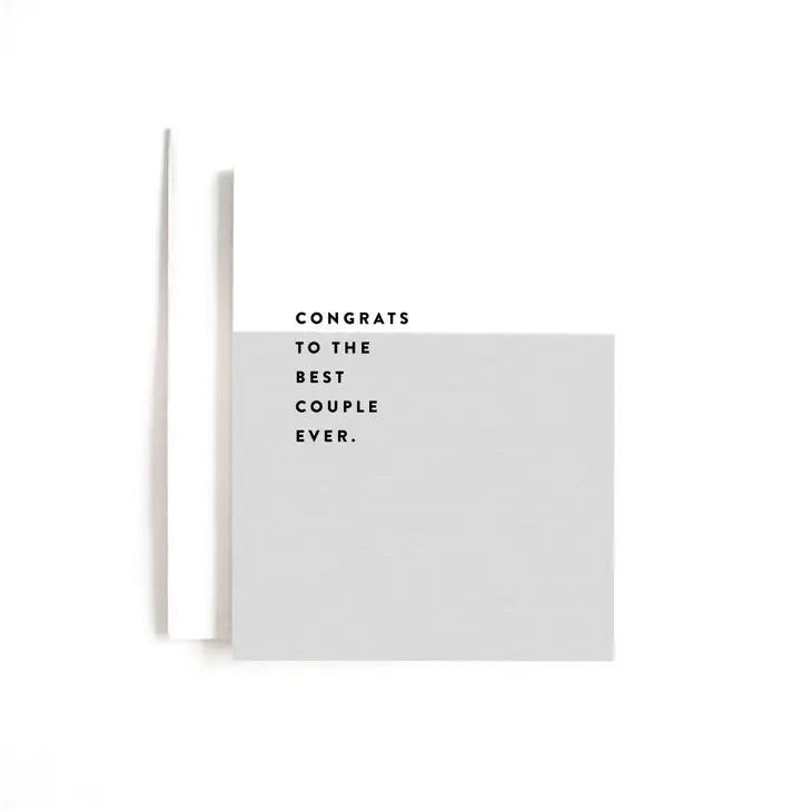 Best Couple Ever Wedding Card