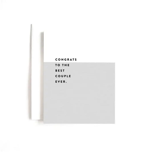 Best Couple Ever Wedding Card