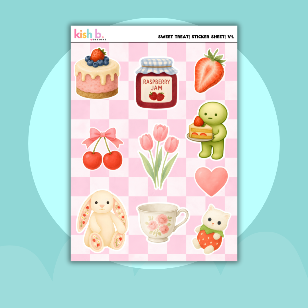 Sweet Treat| Journal| Sticker Sheet