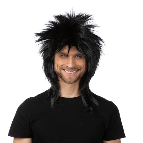 Rock Star Heavy Wig Mullet 1970s Costume - Front & Company: Gift Store