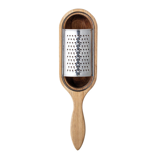 Wood and Stainless Steel Cheese Grater - Front & Company: Gift Store