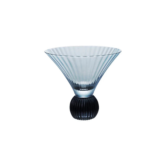 Pleated Footed Martini Glass