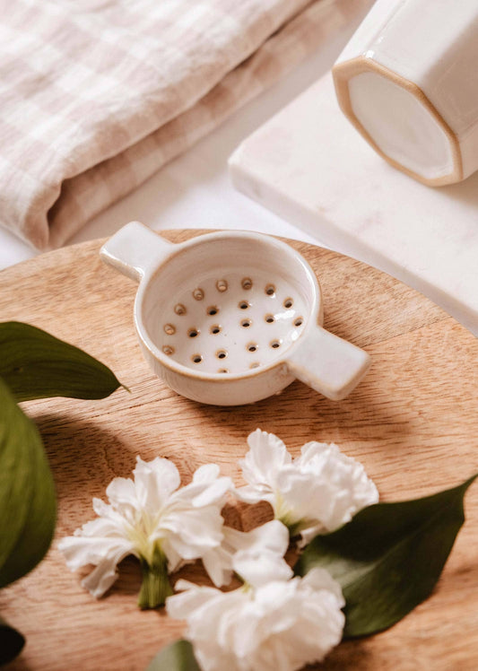 The Infusion Nest Ceramic Tea Strainer