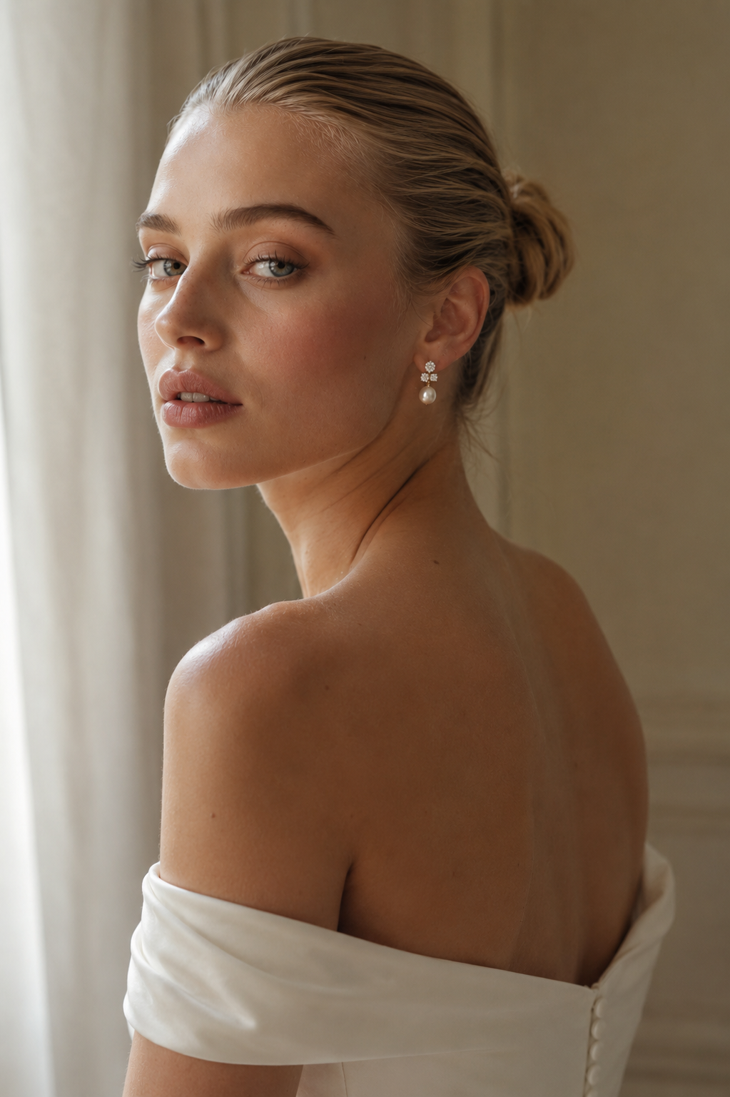 DAHLIA STUD EARRINGS