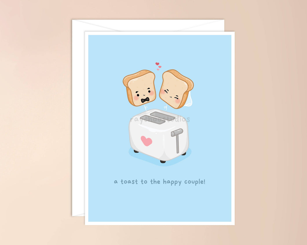 A Toast to the Happy Couple Wedding Card