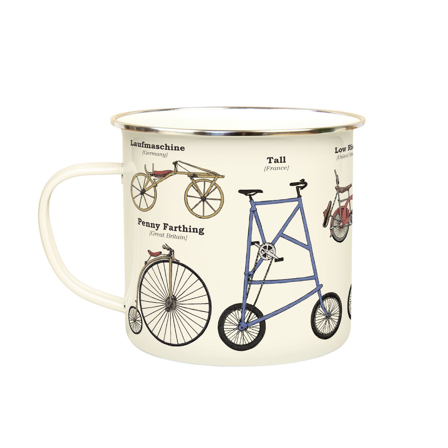 Enamel Mug - Bikes