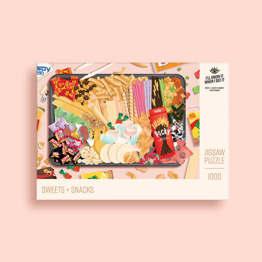 Sweets + snacks 1000 piece jigsaw puzzle