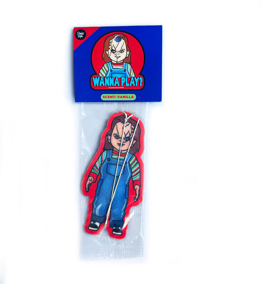 Wanna Play? Chucky Halloween Air Freshener