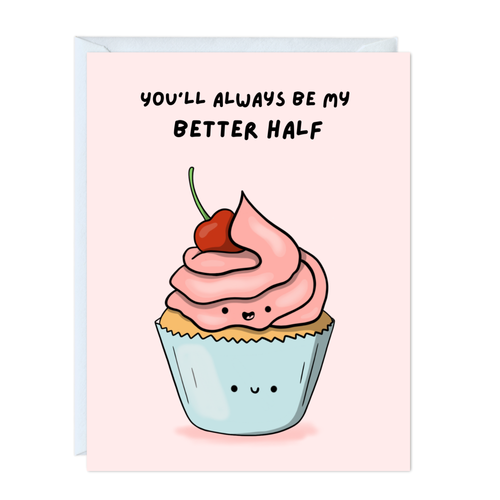 Cute Cupcake Anniversary Thank You Card (Better Half) - Front & Company: Gift Store