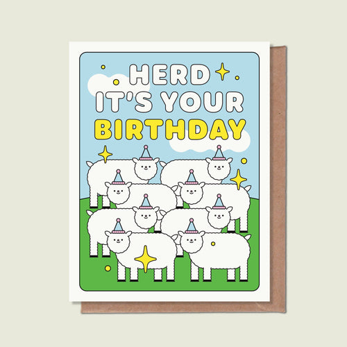 Herd It's Your Birthday Greeting Card - Front & Company: Gift Store