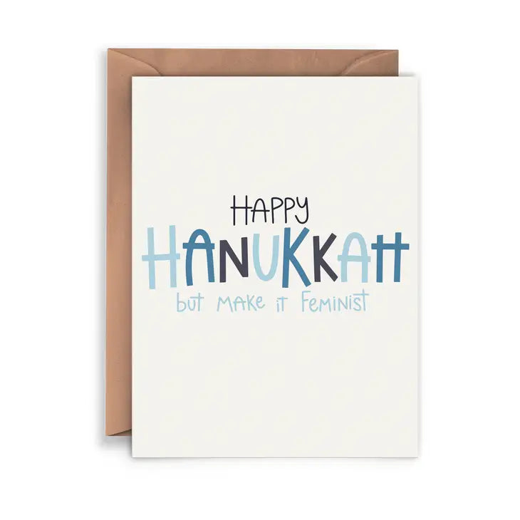 Happy Hanukkah Hanukah Chanukah Feminst Holiday Card