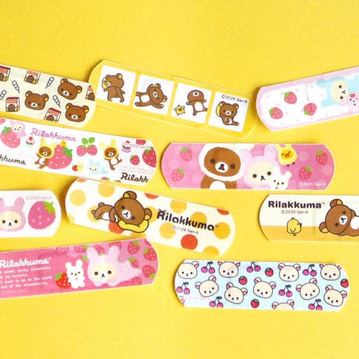 Rilakkuma Cute Characters Bandages – 50pcs Value Box