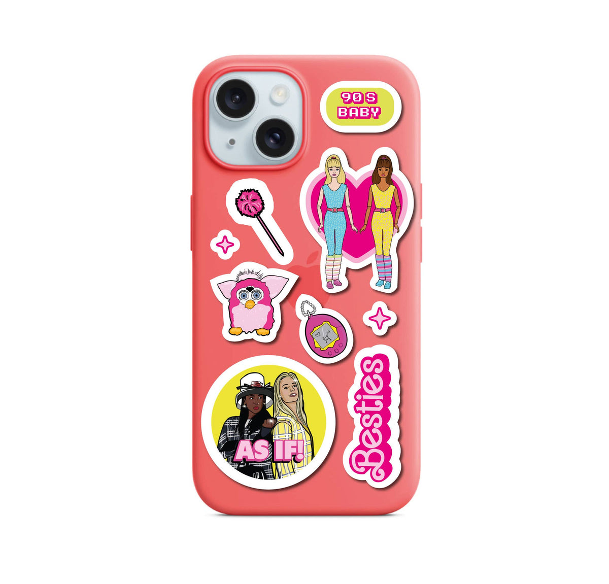 90's Girl Clueless, Britney, Paris Hilton A5 Sticker Sheet