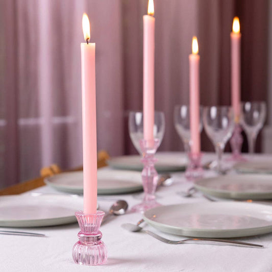 Pink Dinner Candles - Display | Valentines Decor |