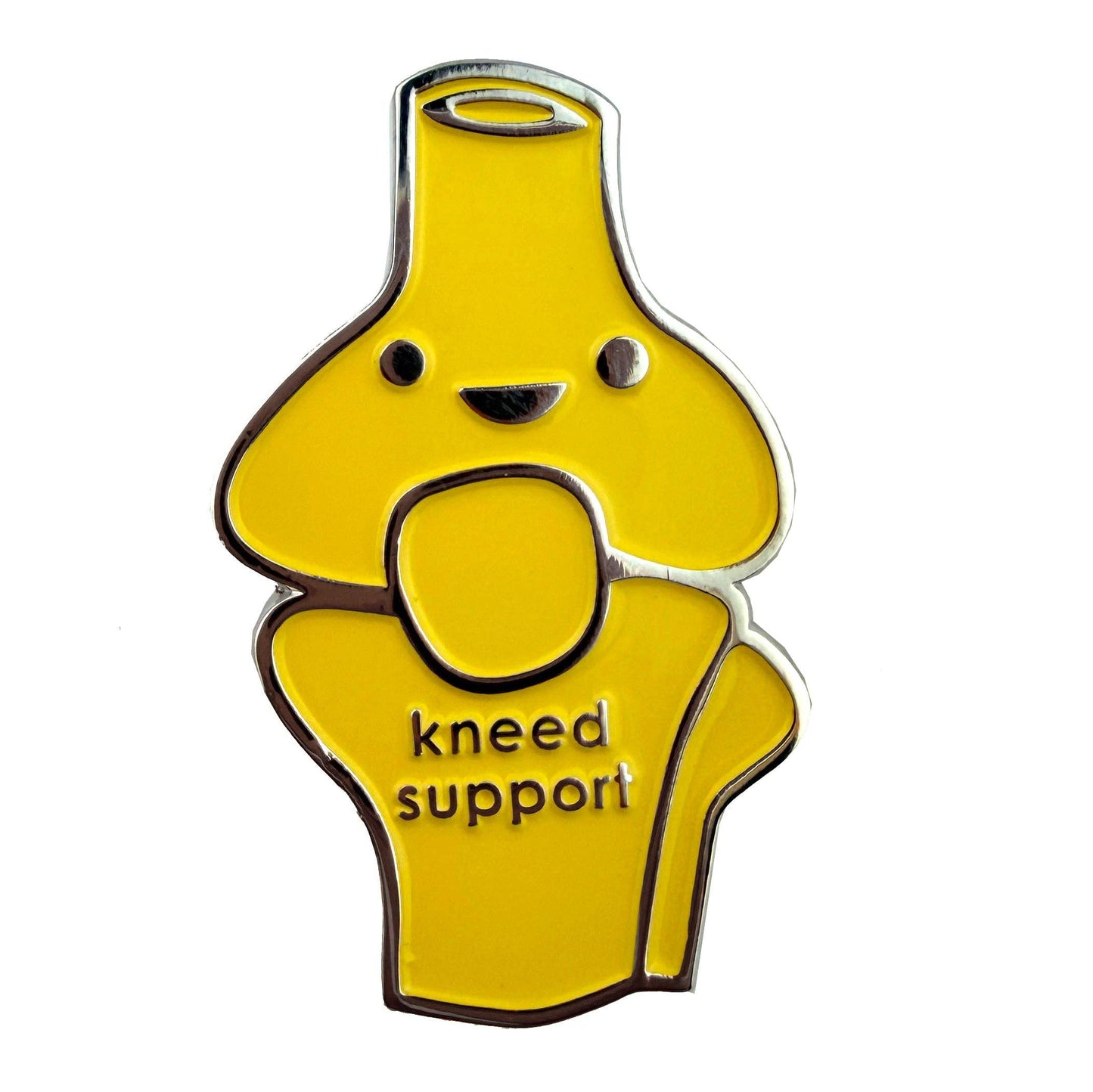 Kneed Support Enamel Lapel Pin - Knee Replacement, Surgery, ACL Tear