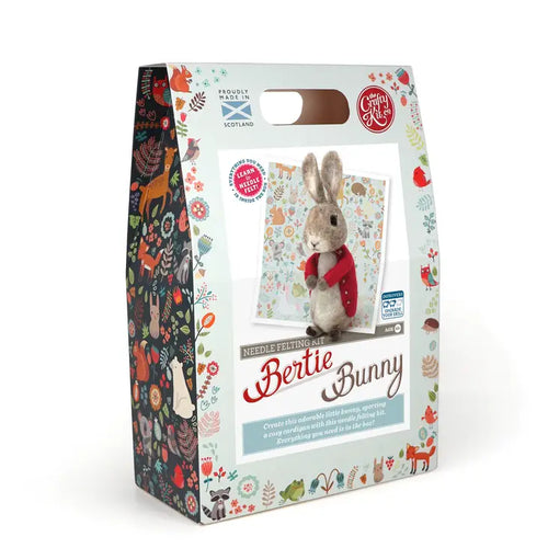 Bertie Bunny Needle Felting Craft Kit - Front & Company: Gift Store
