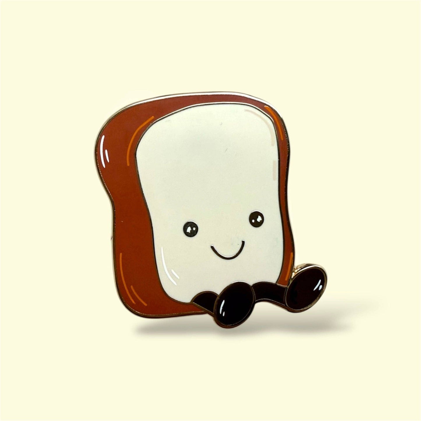 Toast Enamel Pin