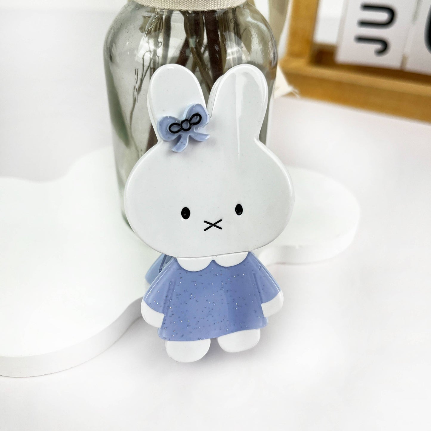 Cartoon cute acetate bunny hair claw clip