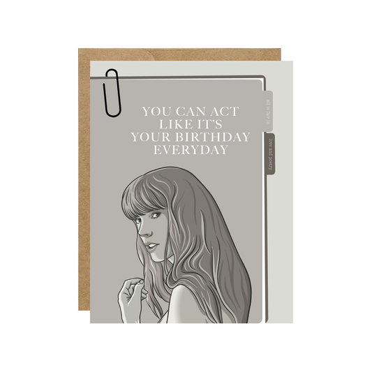 Taylor TTPD It's Your Birthday Everyday Pop Culture Card