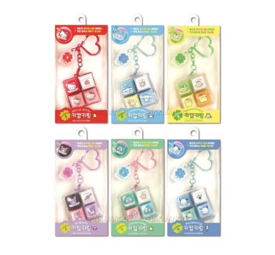 Hot-Selling Sanrio LED Custom Figure Keycap Keychain