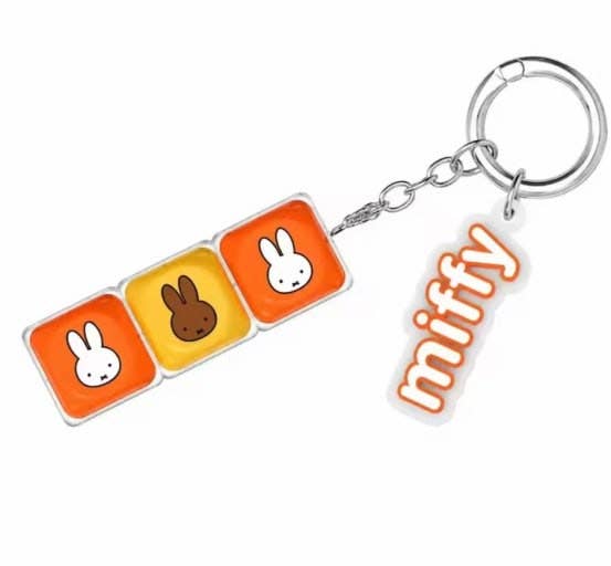 Miffy Mini Keyboard Keycap Clicker Keychain Blind Box