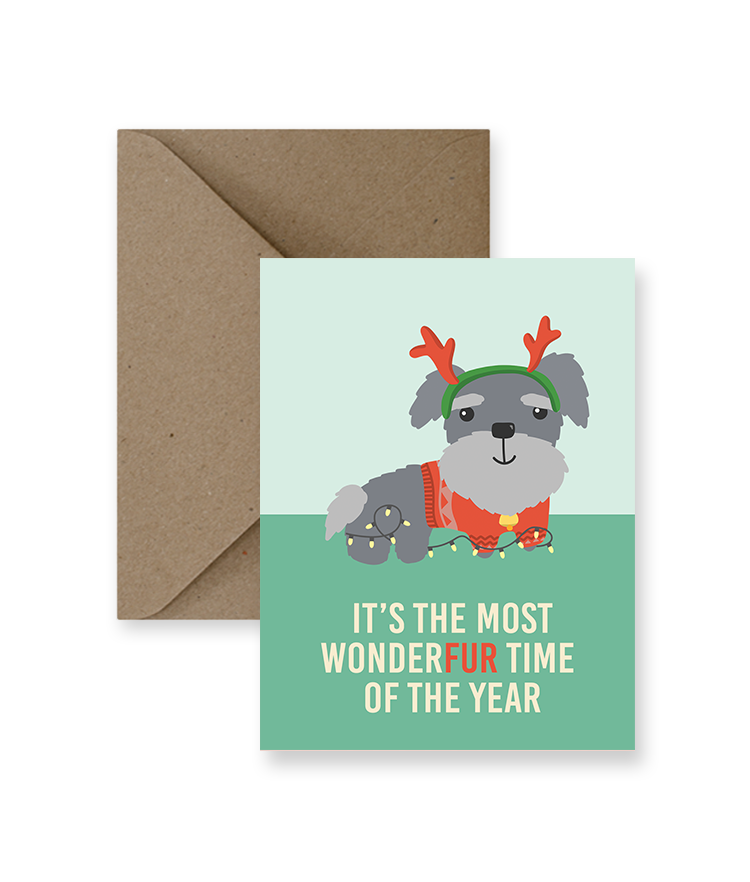 Wonderfur Time Of The Year Holiday Card