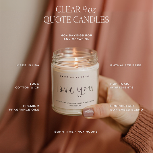 Happy Anniversary 9 oz Soy Candle - Home Decor & Gifts