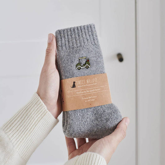Golf Buggy Sports Lover Wool Socks