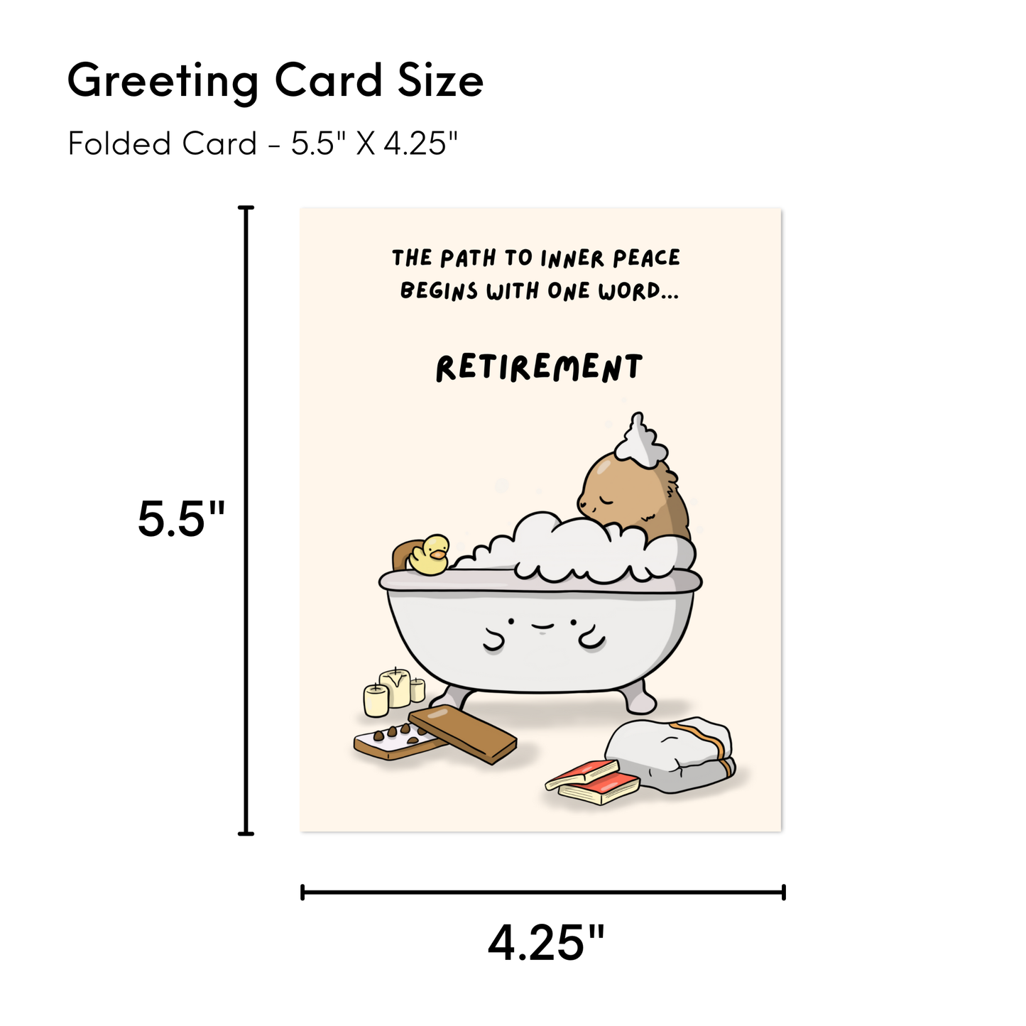 Retirement Sarcastic Greeting Card (One Word... Retirement)