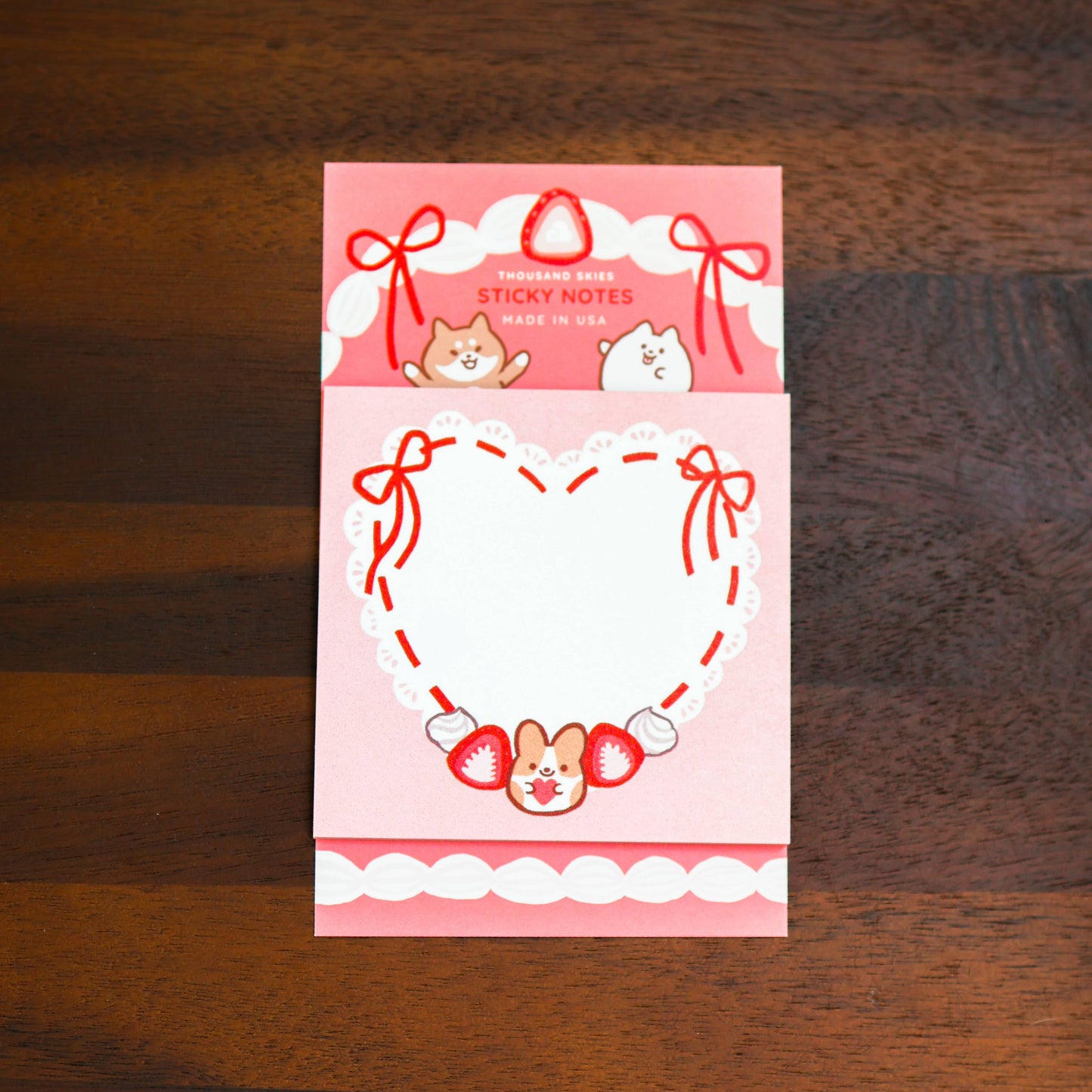 Sticky Notes - Strawberry Cream