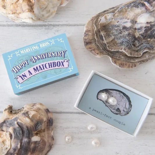 Happy Anniversary Pearls in A Matchbox