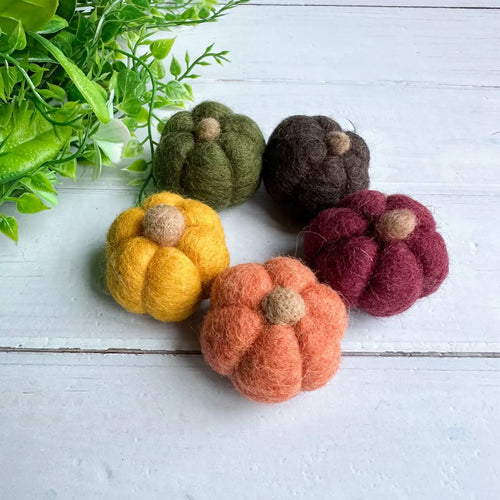 Classic Fall Felt Mini Pumpkin - Front & Company: Gift Store