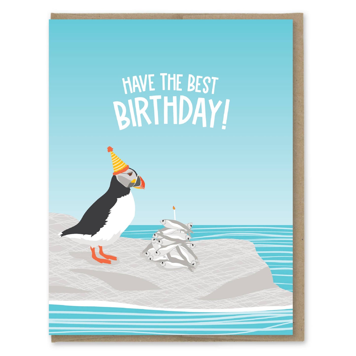 Best Birthday Puffin Card