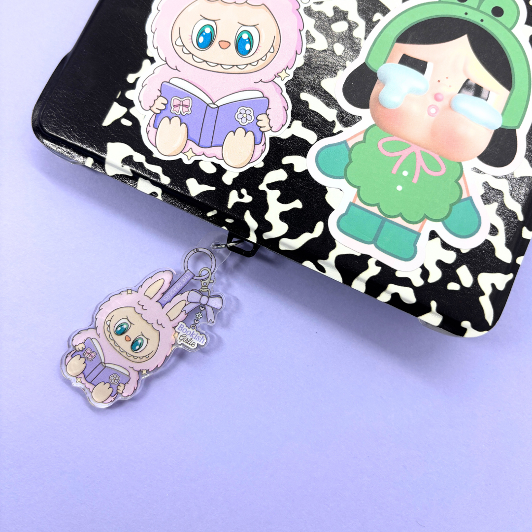LaBookish Girlie| Bookish| Acrylic Charm| USB-C Charm