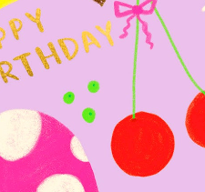 JUICY FRUIT - Birthday Card