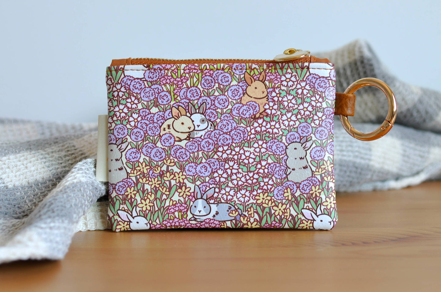 Bunny Small Zipper Coin Purse by Noristudio