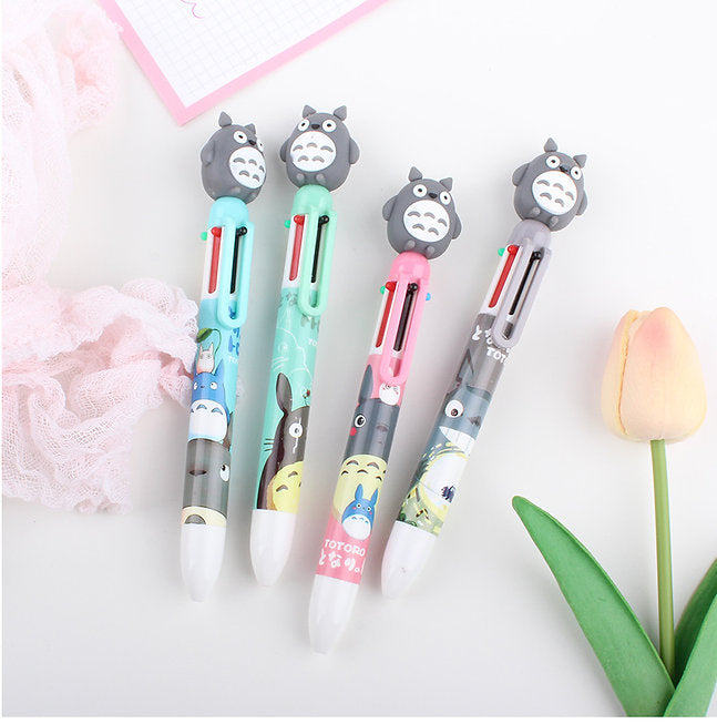 Anime Totoro 6 Colors Pen